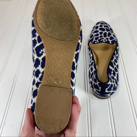 C.Wonder Blue/Black Animal Print flats - Picture 7 of 9